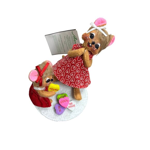 Annalee Valentine’s Day Mouse Figurines – Love & Heart Candy – Collectible Decor - Picture 2 of 5